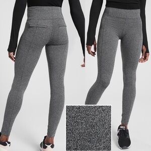 Athleta Delancey Herringbone Tight dressy Leggings slim pants workout business